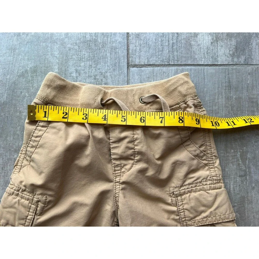 Baby GAP Boys Toddler Drawstring Elastic Shorts Pull-On Shorts Khaki Cargo 2T